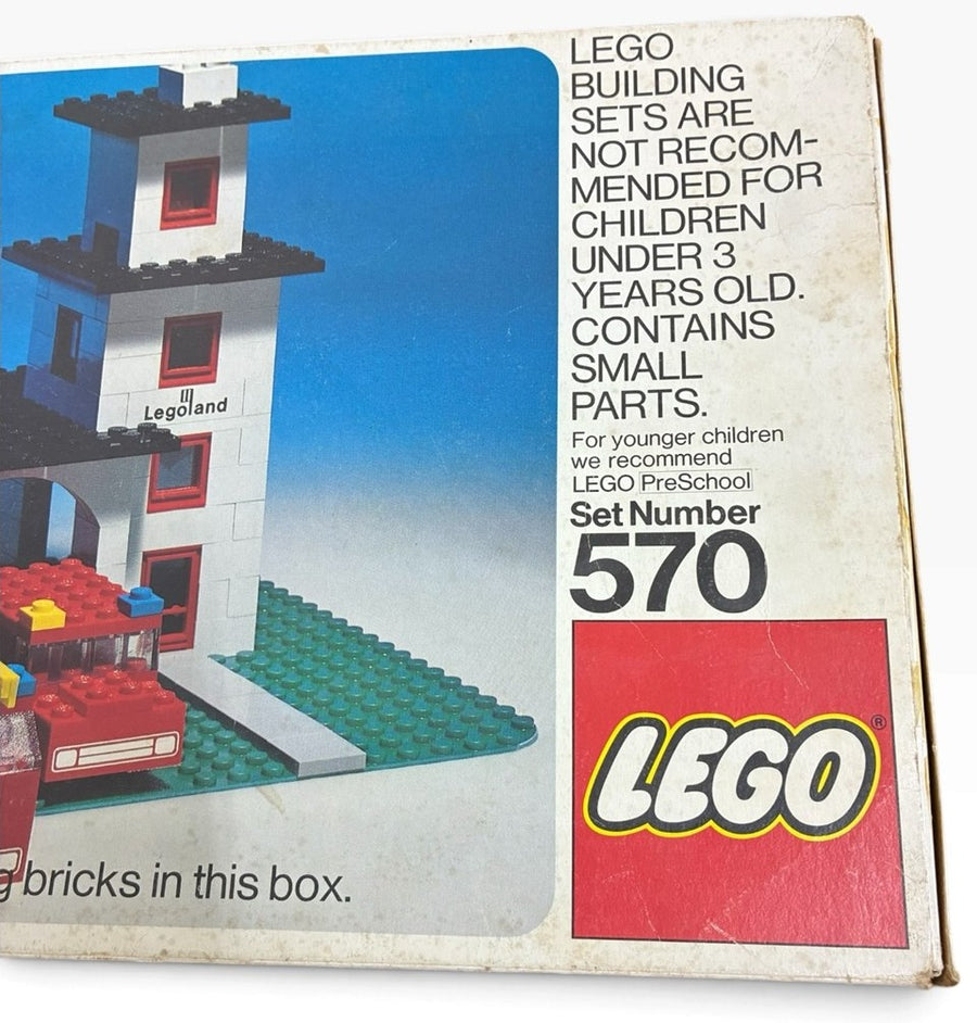 Vintage Lego Legoland Firehouse 1973 Lego Set 570 Complete Lego Set 218 Pieces
