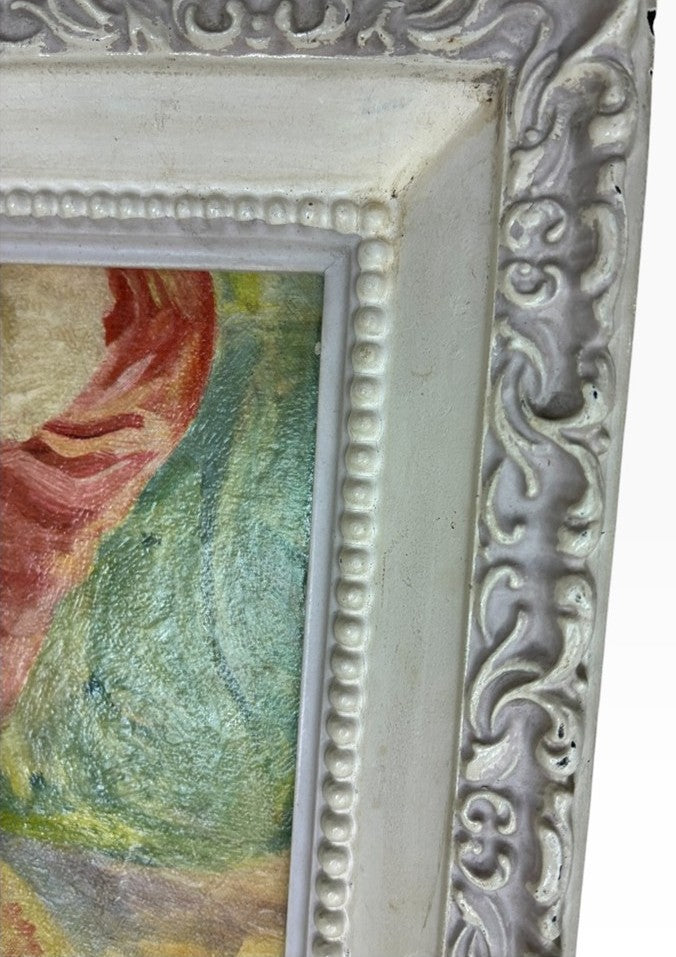 Edwardian Style Vintage Midcentury Painting Print By Artist Huldah Cherry Jeffe