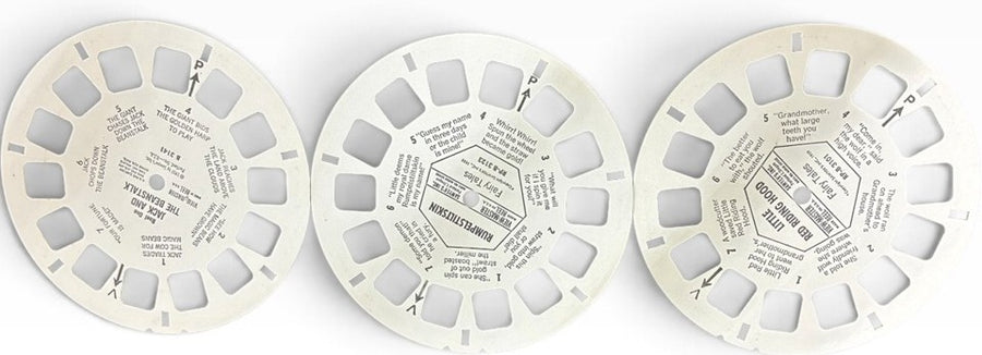 Vintage Made 1951-1959 Fairy Tales Pack View Master Reel Set Three Pack of Reels