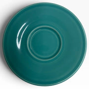 Homer Laughlin China Co. Turquoise Blue Jumbo Mug & Saucer Set HLC Ceramic Retired Cup Fiesta Go-Along