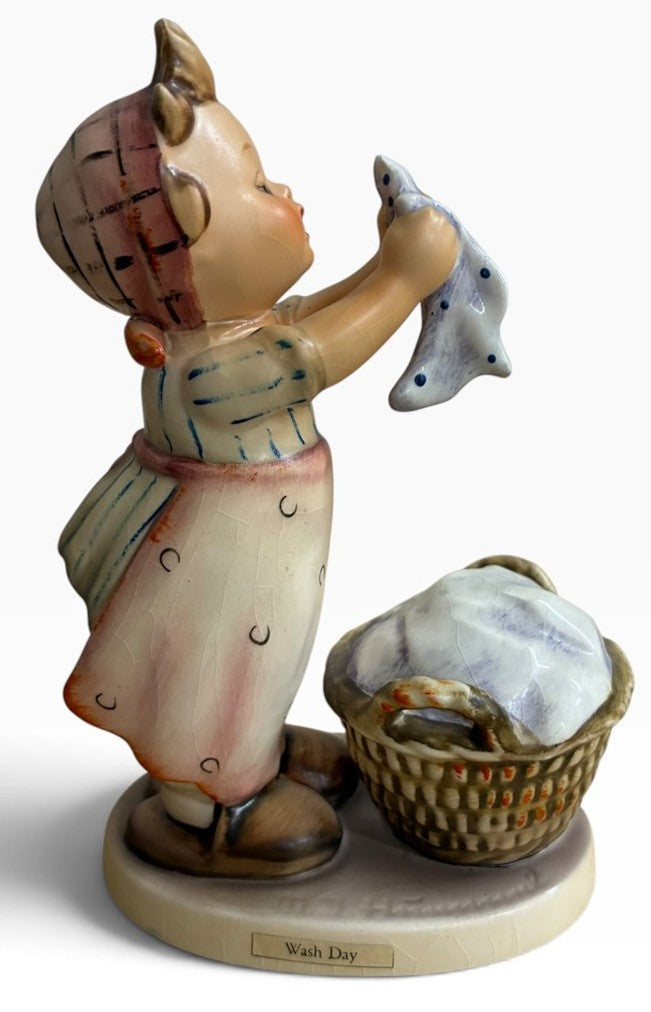 Collector's Rare Hummel Vintage Hummel Porcelain 'Wash Day' Made in Germany #321