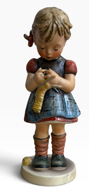 Vintage Goebel Hummel #255 Hummel A Stitch in Time Girl Hummel Made in 1968