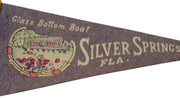 Silver Springs Florida Mini Pennant Likely 1950s Vintage Collectible Souvenir