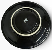 Homer Laughlin China Co. Black Jumbo Saucer HLC Ceramic Retired Fiesta Go-Along