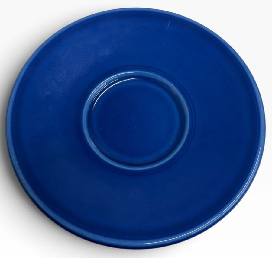 Homer Laughlin China Co. Sapphire Blue Jumbo Saucer HLC Ceramic Retired Fiesta Go-Along