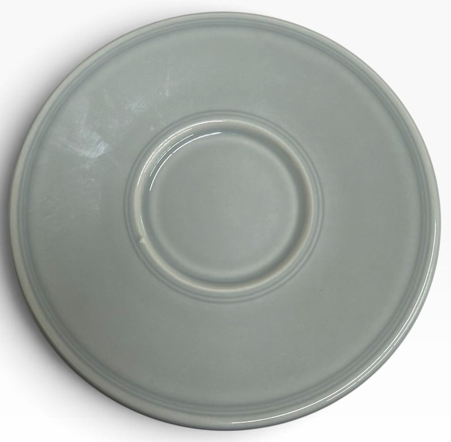 Homer Laughlin China Co. Pearl Gray Jumbo Saucer HLC Ceramic Retired Fiesta Go-Along