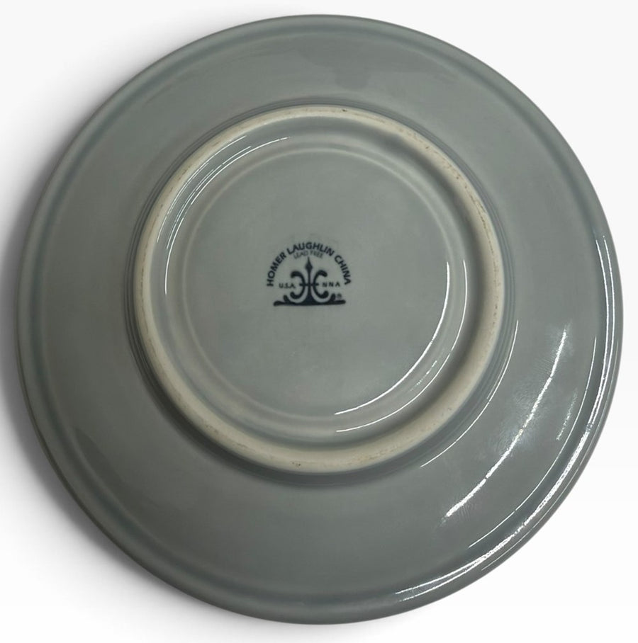 Homer Laughlin China Co. Pearl Gray Jumbo Saucer HLC Ceramic Retired Fiesta Go-Along