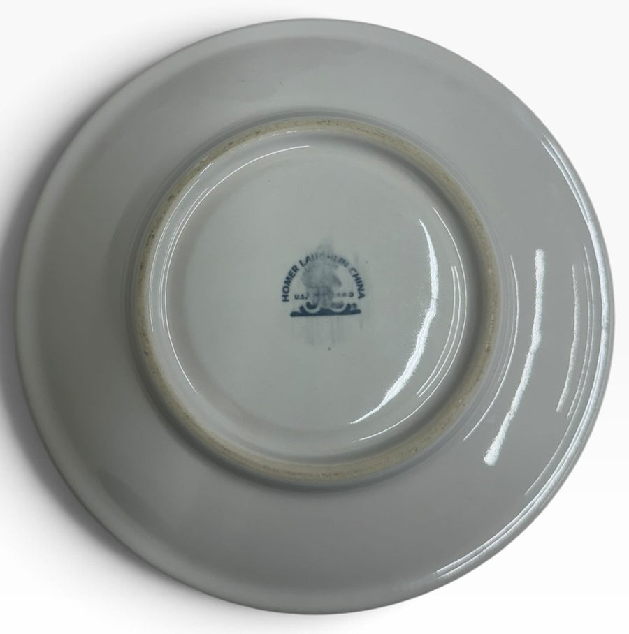 Homer Laughlin China Co. White Jumbo Saucer HLC Ceramic Retired Fiesta Go-Along
