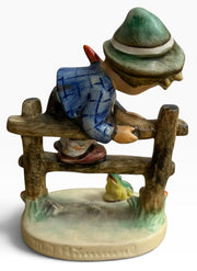 Hummel Vintage Goebel Hummel Entitled 'Retreat To Safety' Boy on Fence #201