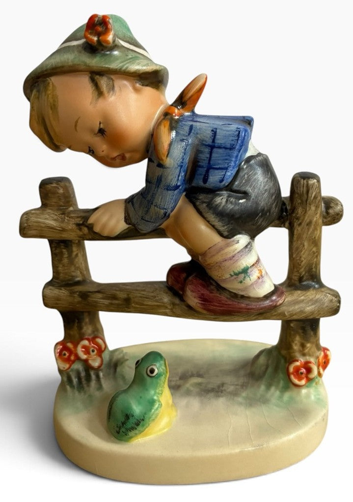 Hummel Vintage Goebel Hummel Entitled 'Retreat To Safety' Boy on Fence #201