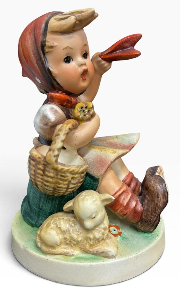 Goebel Hummel Vintage Hummel Number 65 TMK 4 Hummel 'Farewell' Girl with Lamb