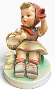 Goebel Hummel Vintage Hummel Number 65 TMK 4 Hummel 'Farewell' Girl with Lamb