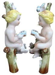 Cherub Figurines Set Of 2 Made In Japan Likely 1960s Vintage Collectible