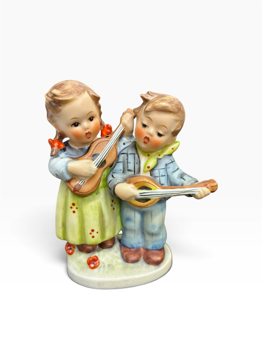 Goebel Hummel Number 150 Hummel 'Happy Days' TMK3 Brother & Sister Playing Music