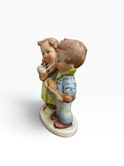 Goebel Hummel Number 150 Hummel 'Happy Days' TMK3 Brother & Sister Playing Music