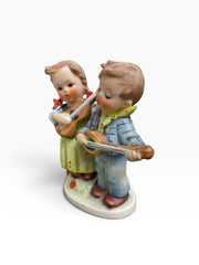 Goebel Hummel Number 150 Hummel 'Happy Days' TMK3 Brother & Sister Playing Music