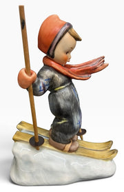 Goebel Hummel Hummel Number 59 TMK3 Made In Germany 'The Skier' Boy on Mountain