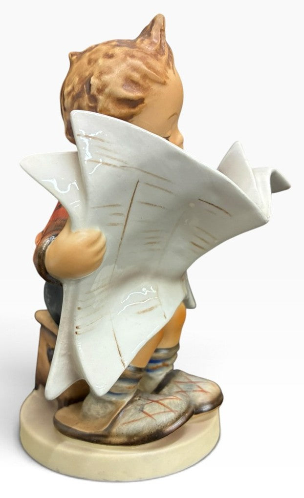 Goebel Hummel Number 184 Hummel TMK Made In Germany 'Latest News' Boy with Paper