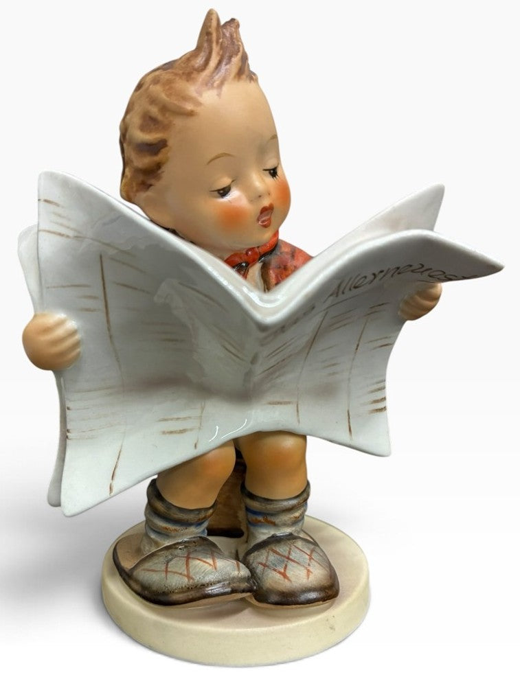 Goebel Hummel Number 184 Hummel TMK Made In Germany 'Latest News' Boy with Paper