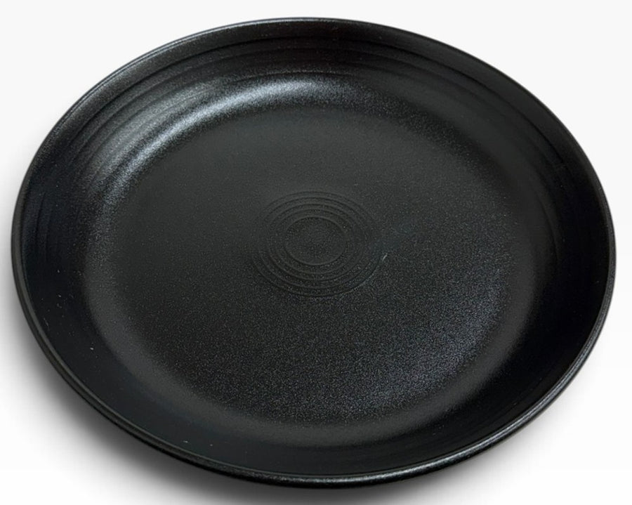 Fiesta - Foundry Black Coupe Luncheon Bowl Homer Laughlin HLC Ceramic Dish