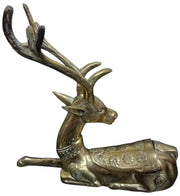 Brass Deer/Reindeer Trinket Dish Likely 1960s Hollywood Regency Vintage