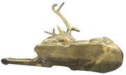 Brass Deer/Reindeer Trinket Dish Likely 1960s Hollywood Regency Vintage