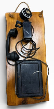 Antique Rotary Phone Likely From 1930's Western Electric 201 C Mount On Wood