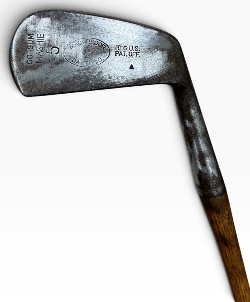 Antique MacGregor Mashie 5 Iron Made In Dayton O Hickory Golf Club Vintage