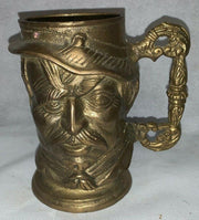 Vintage Solid Brass Price Products Toby Style Mug Made in Taiwan