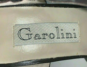 Vintage Garolini Dark Brown Leather Simple Strappy Size 10 Womens Heels