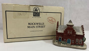 Rhodes Studios Rockwell's Hometown Collection "The Town Offices" Hand Painted
