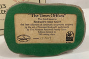 1989 The Town Offices Vintage Rockwell Main Street Collection Hand-painted