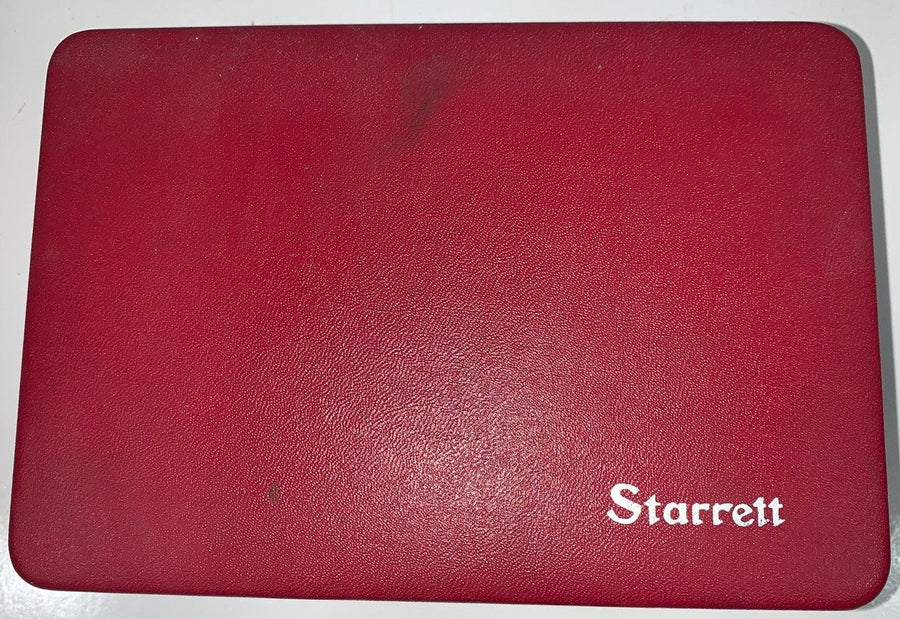 Vintage Starrett Universal Dial Test Indicator Red Vinyl Kit