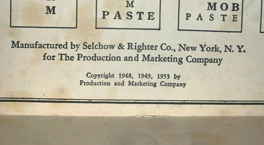 Vintage 1953 Selchow and Righter Scrabble Board Game