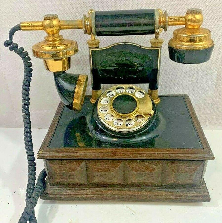 Vintage Western Electric American Antique Style Black Rotary Phone