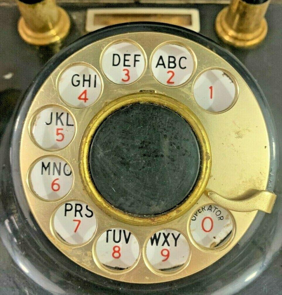Vintage Western Electric American Antique Style Black Rotary Phone