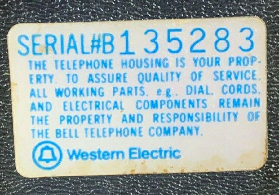 Vintage Western Electric American Antique Style Black Rotary Phone