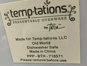 Temp-tations Ovenware By Tara Old World Condiment Tray W/ Lids