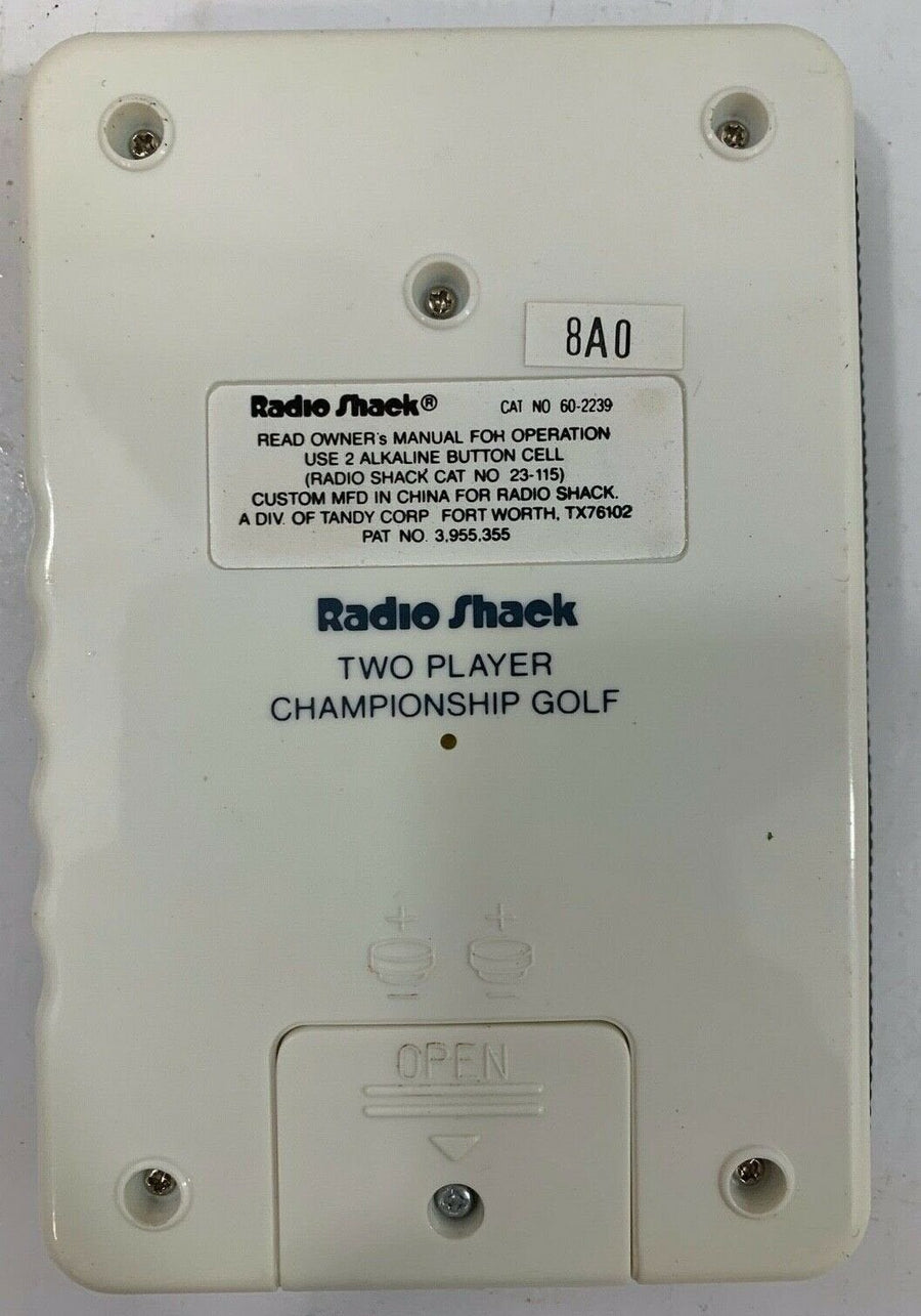 Vintage Radio Shack LCD Computerized Two Player Championship Golf Game