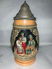 Vintage Frohsinn Und Heiterkeit Willkommen Allezeit E. Bay Germany Lidded Stein