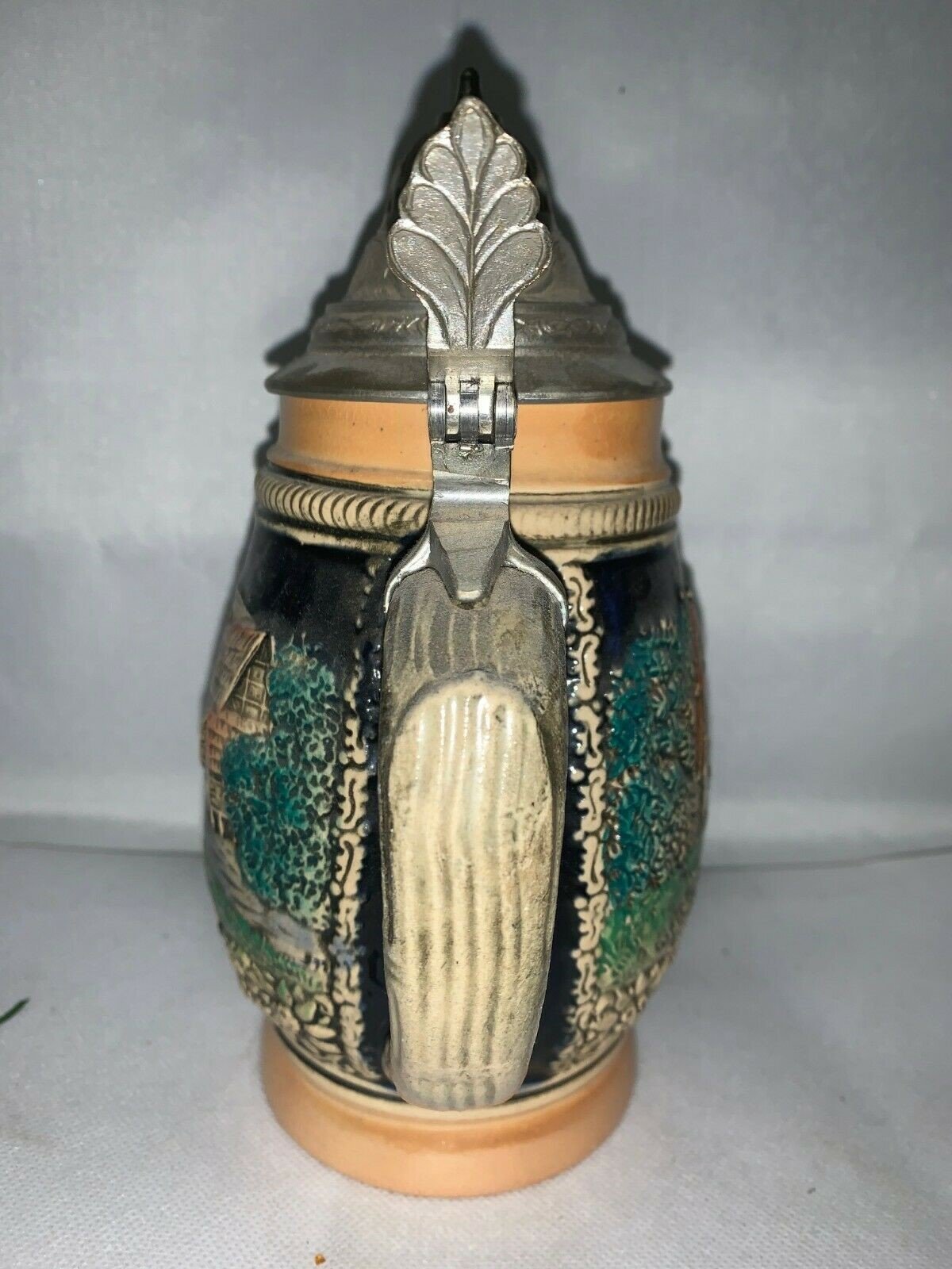 Vintage Frohsinn Und Heiterkeit Willkommen Allezeit E. Bay Germany Lidded Stein