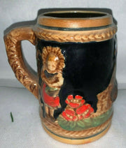 Vintage Switzerland Swiss Suisse Small 4.5 Inch Hand Painted Unlidded Stein