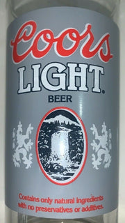 Coors Light Beer Set of 7 Drinking Glasses Vintage Breweriana