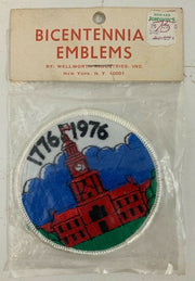 Vintage Woolworth Industries Bicentennial Emblems Iron On Patch 1776 - 1976