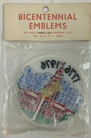 Vintage Woolworth Industries Bicentennial Emblems Iron On Patch 1776 - 1976