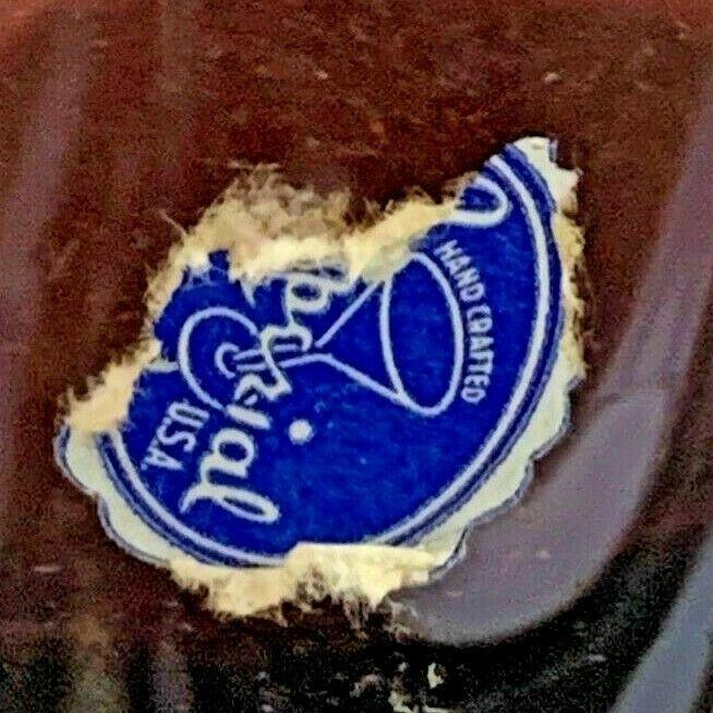 Vintage Imperial Glass Brown Drapery Opalescent Tumbler Set 5