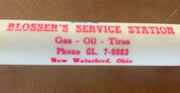 Vintage Blosser's Service Station Two Way Can Bottle Opener New Waterford Ohio