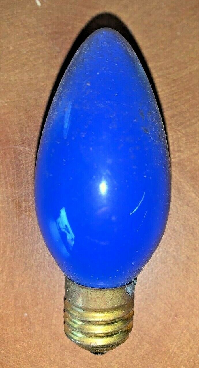 VINTAGE C-9 1/4 120 VOLT BLUE CHRISTMAS DECORATION LAMPS SET OF 25