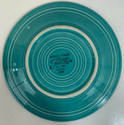 Fiesta Ware Vintage Turquoise Salad Plate Homer Laughlin Ceramic Dish Dinnerware