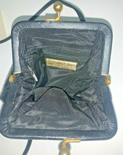 Vintage Black Mesh Whiting and Davis International NWT w/ Leather Strap